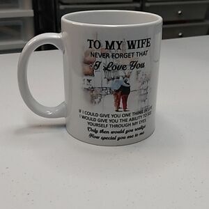 To my wife coffee cup